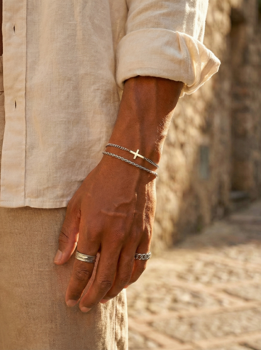 CROSS BRACELET | SILVER