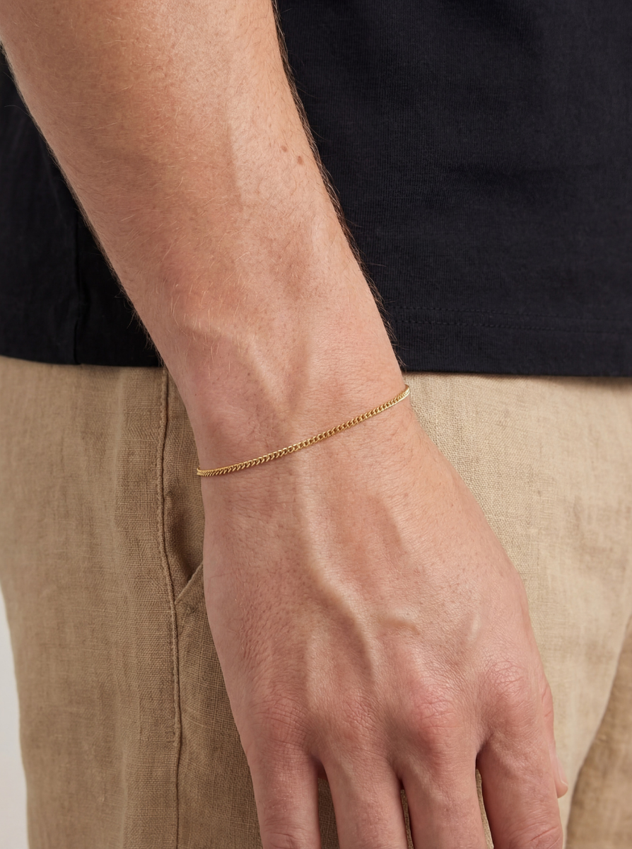 CUBAN BRACELET 1.8MM | 18K GOLD