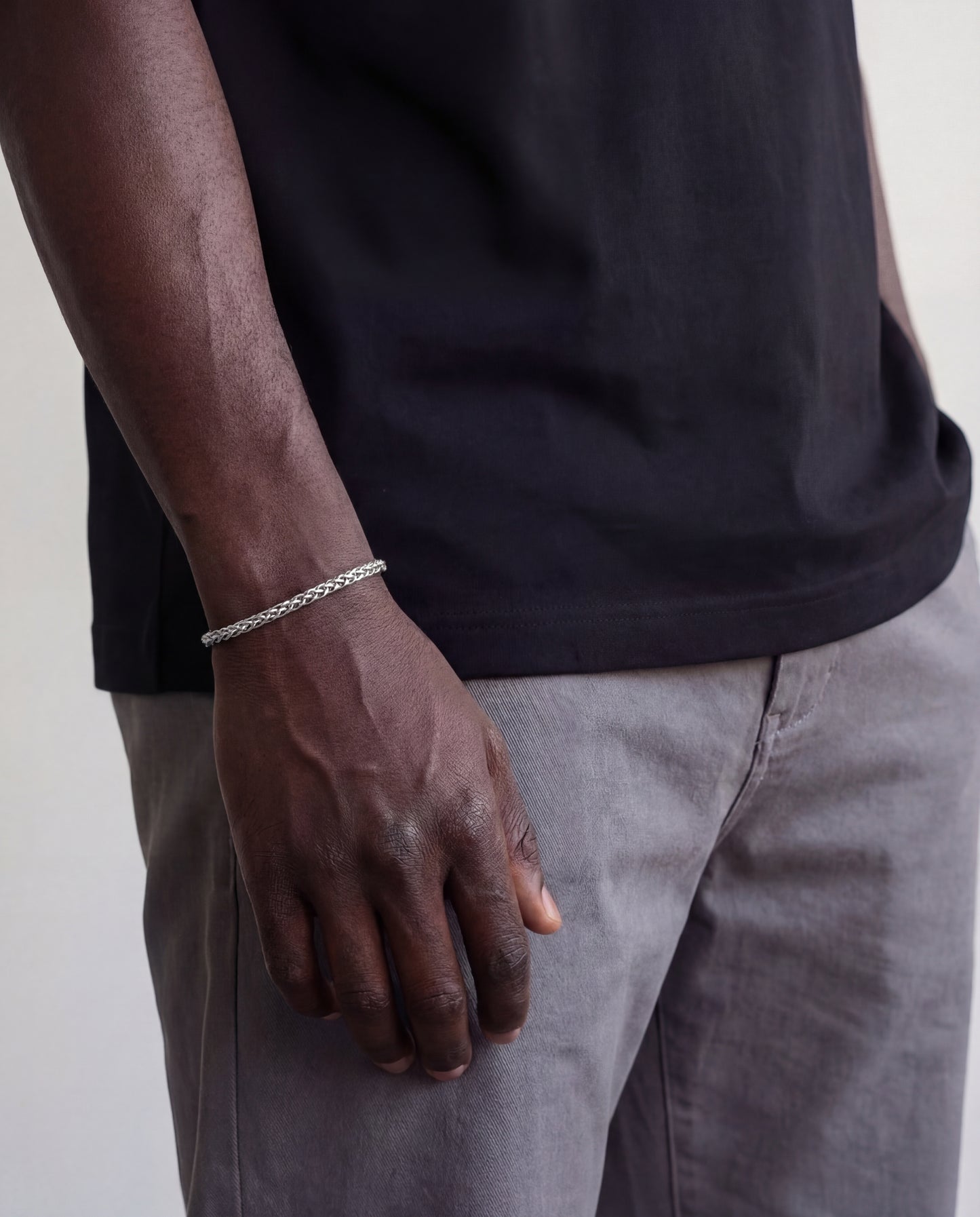 WHEAT BRACELET 3MM | SILVER