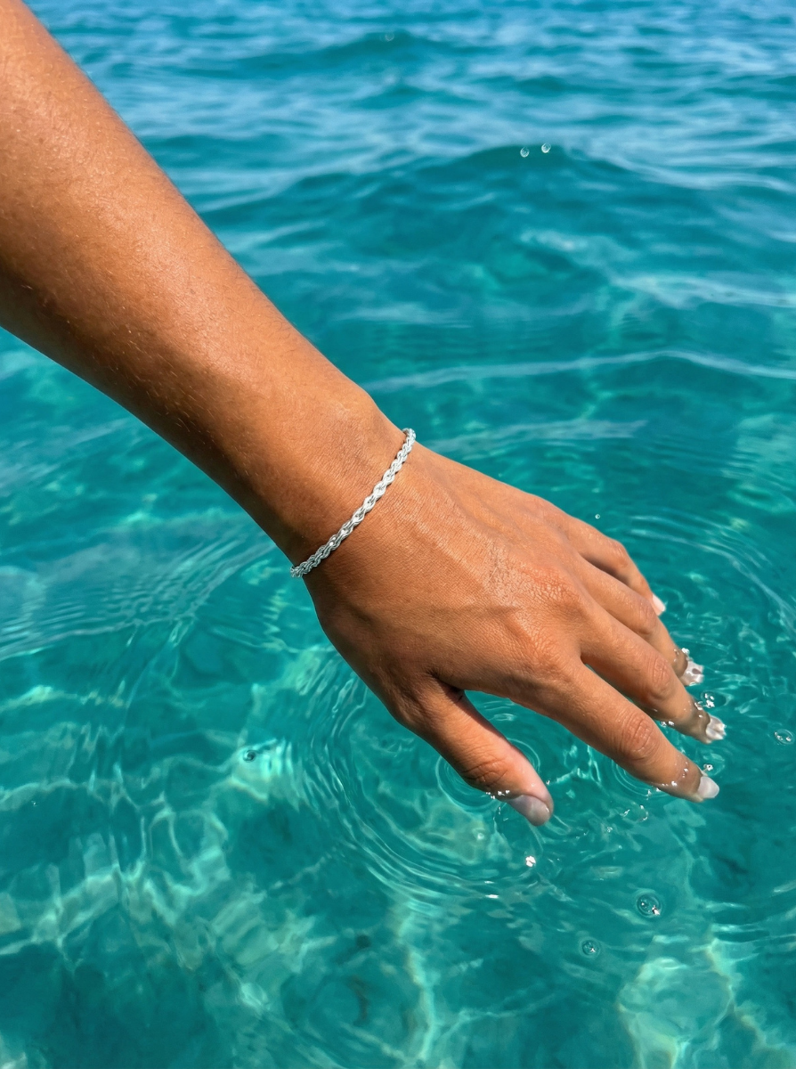 ROPE BRACELET 3MM | SILVER