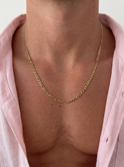 FIGARO CHAIN 3MM | 18K GOLD