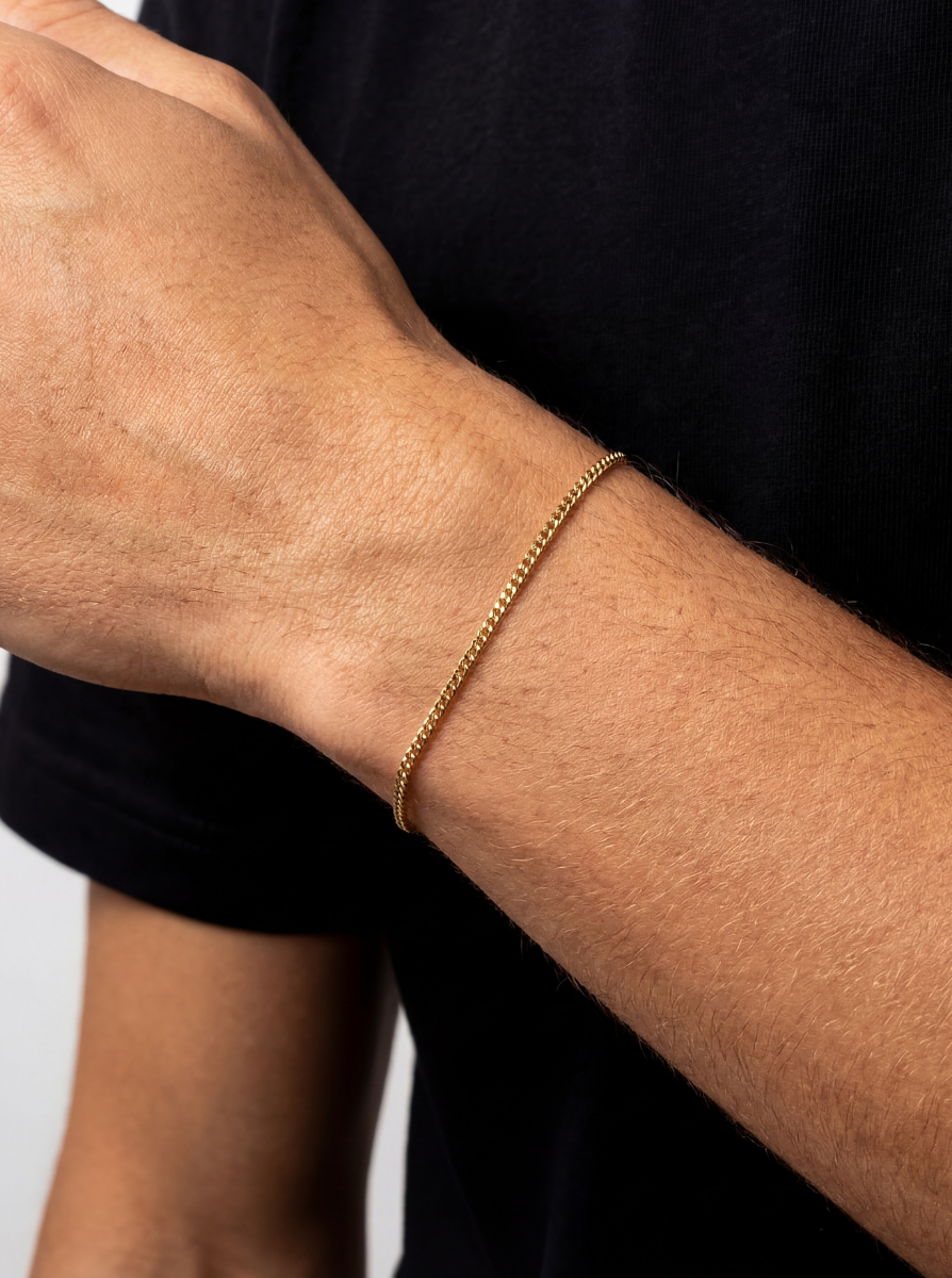CUBAN BRACELET 1.8MM | 18K GOLD