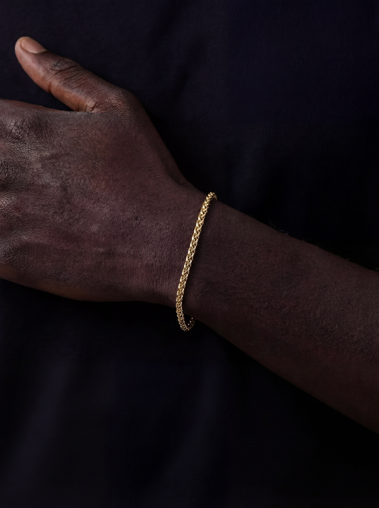 WHEAT BRACELET 3MM | 18K GOLD