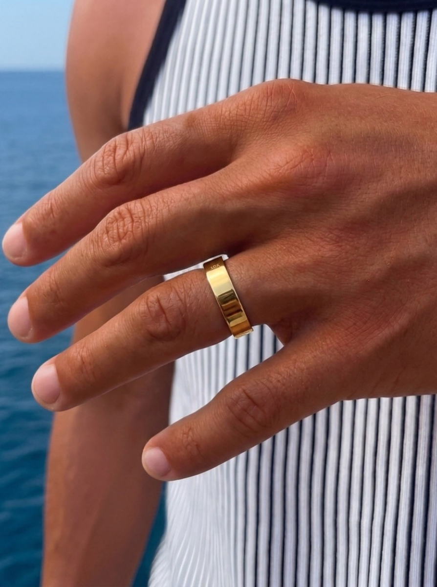 UNISIZE SPLITTER RING | 18K GOLD
