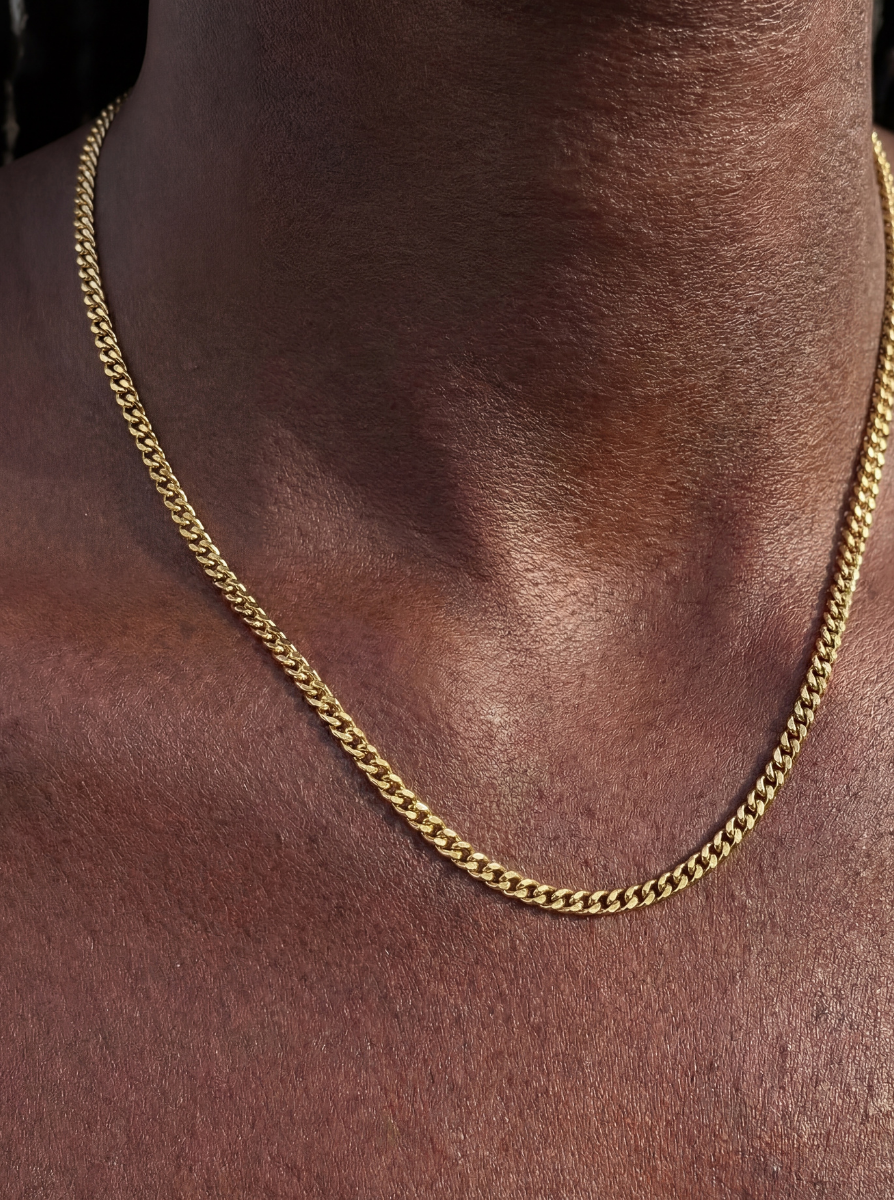 CUBAN CHAIN 3MM | 18K GOLD