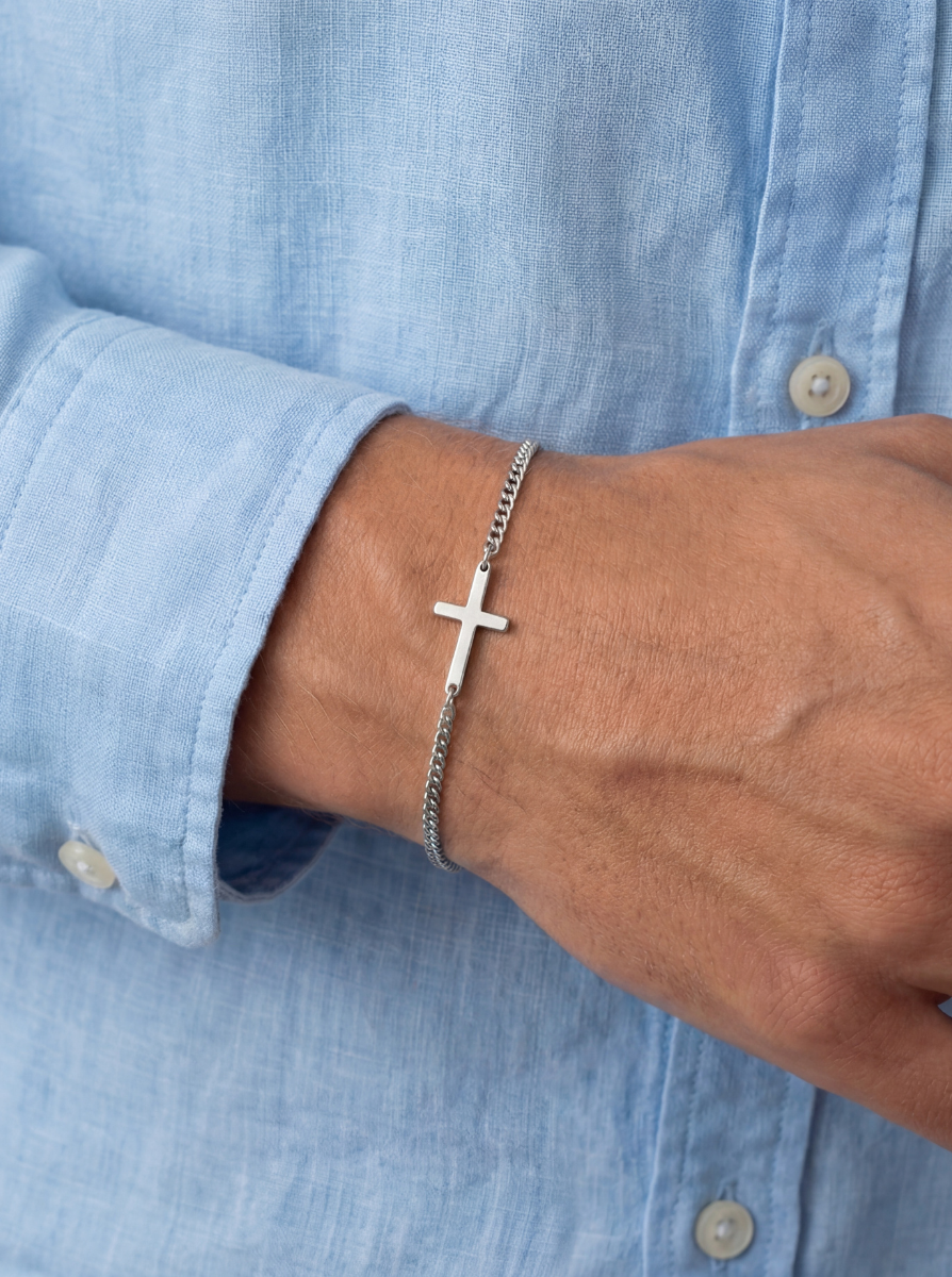 CROSS BRACELET | SILVER