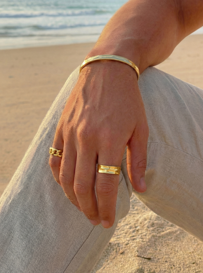 UNISIZE LIQUID RING | 18K GOLD