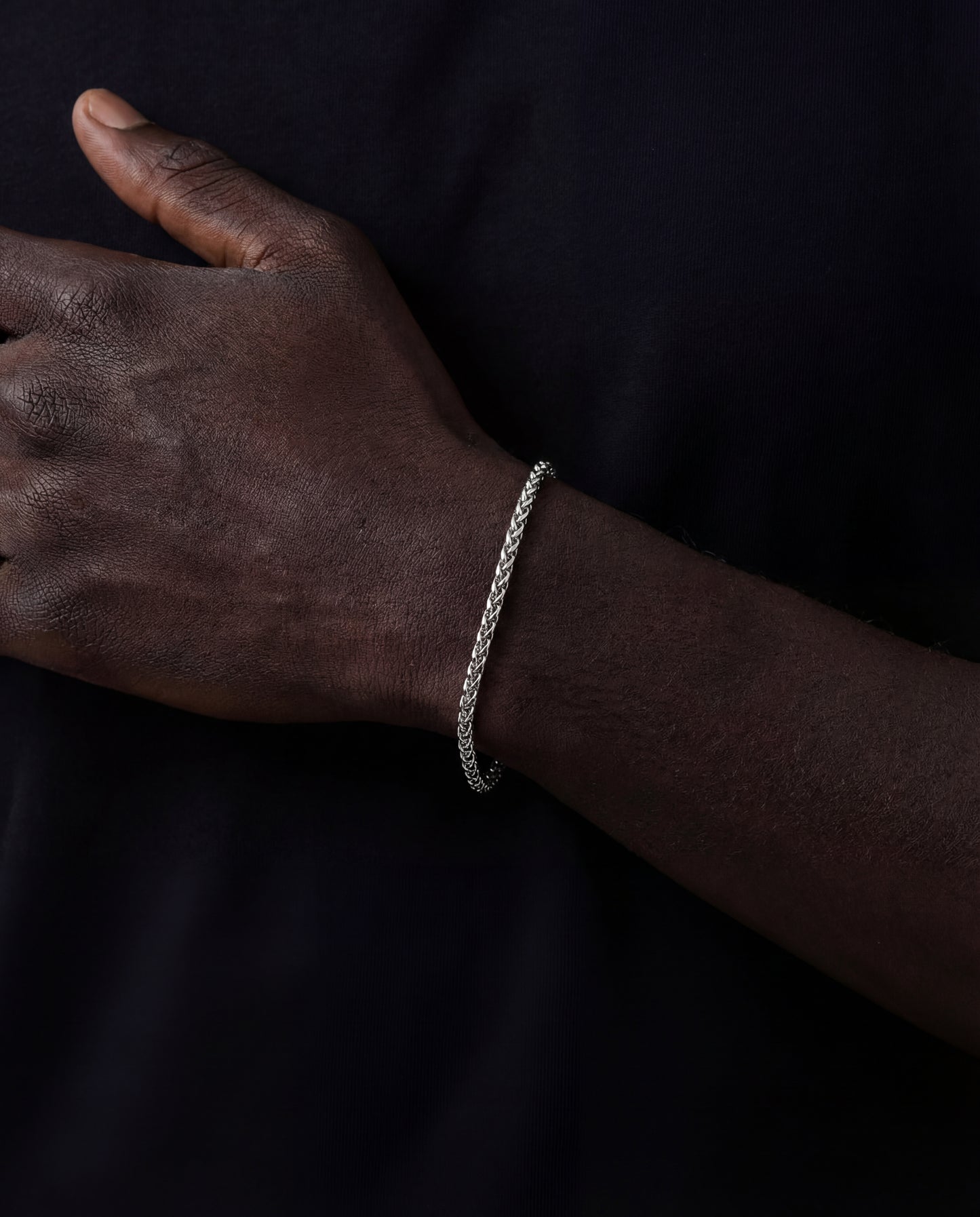 WHEAT BRACELET 3MM | SILVER