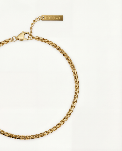 WHEAT BRACELET 3MM | 18K GOLD