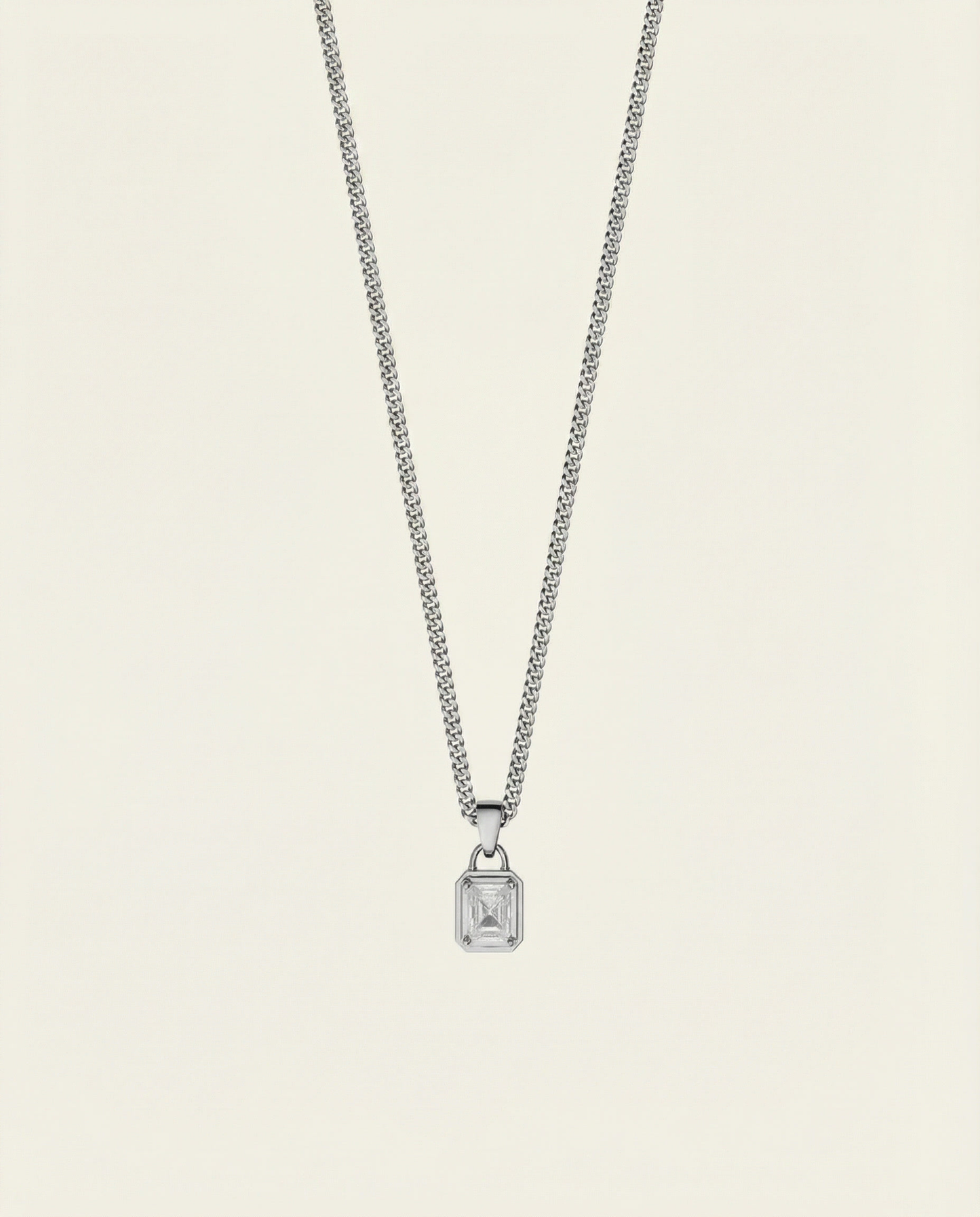 SNOW GEMSTONE CHAIN | SILVER