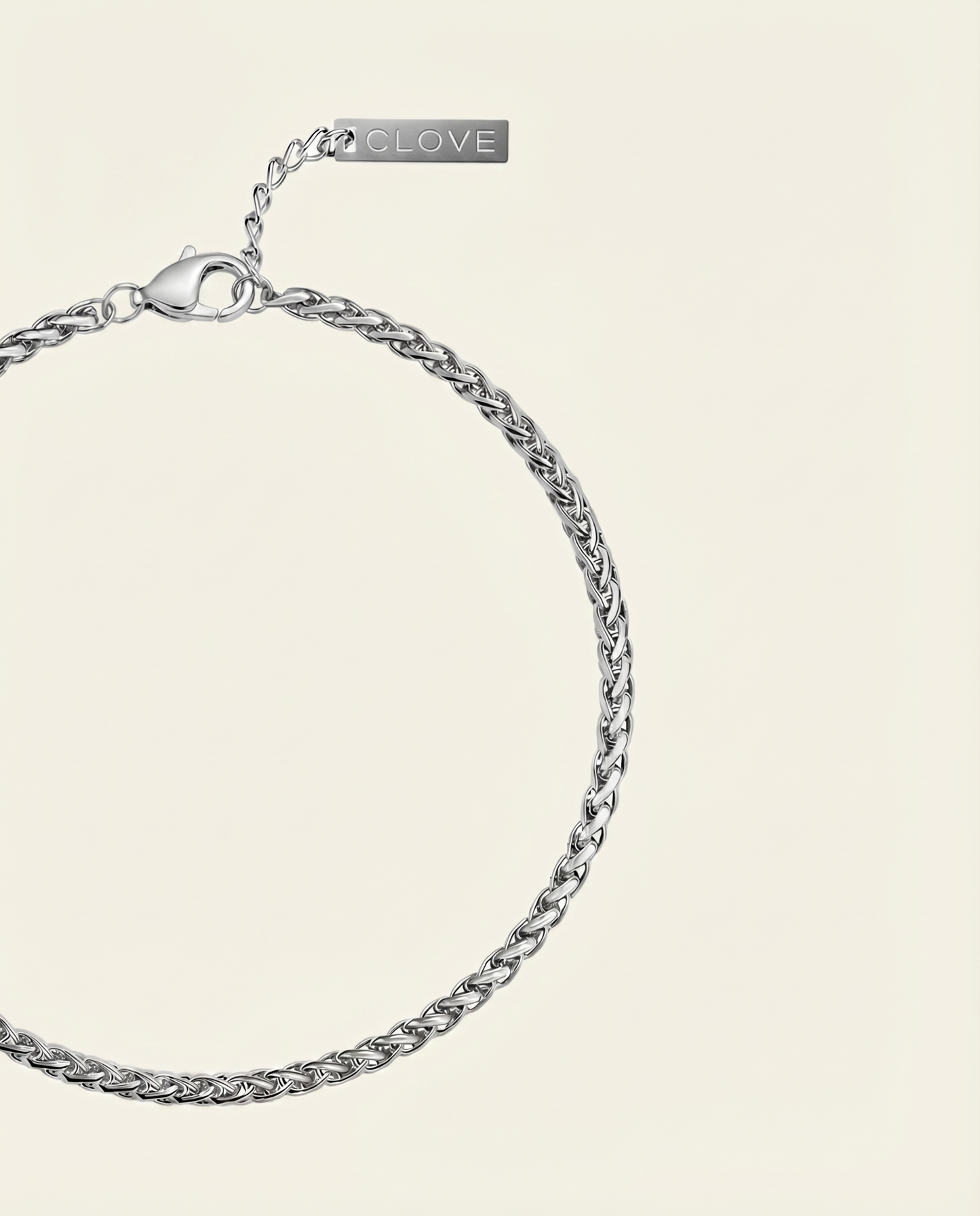 WHEAT BRACELET 3MM | SILVER