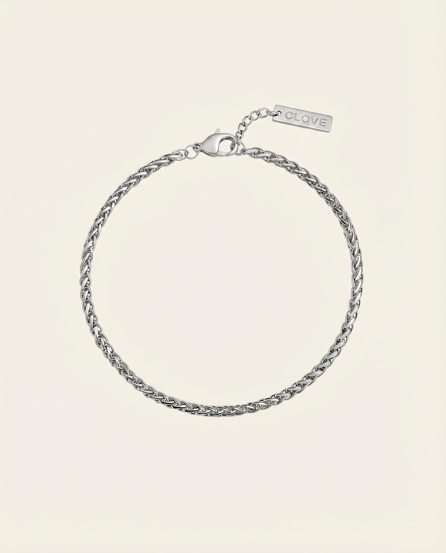 WHEAT BRACELET 3MM | SILVER