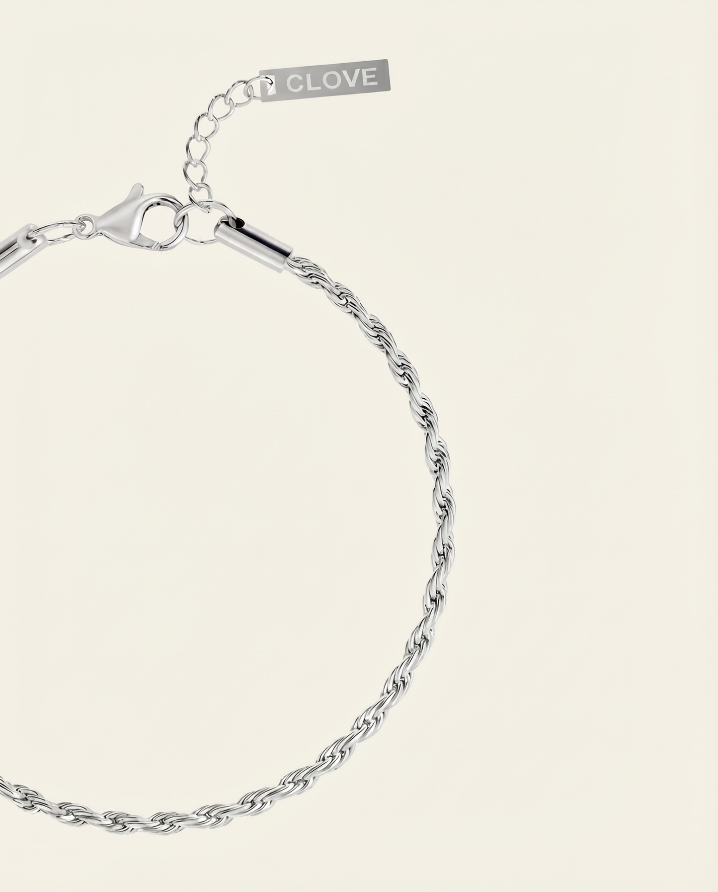 ROPE BRACELET 3MM | SILVER