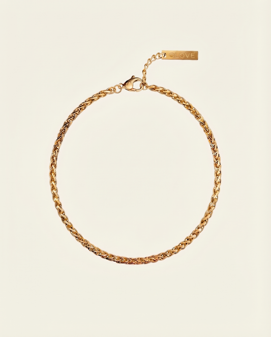 WHEAT BRACELET 3MM | 18K GOLD
