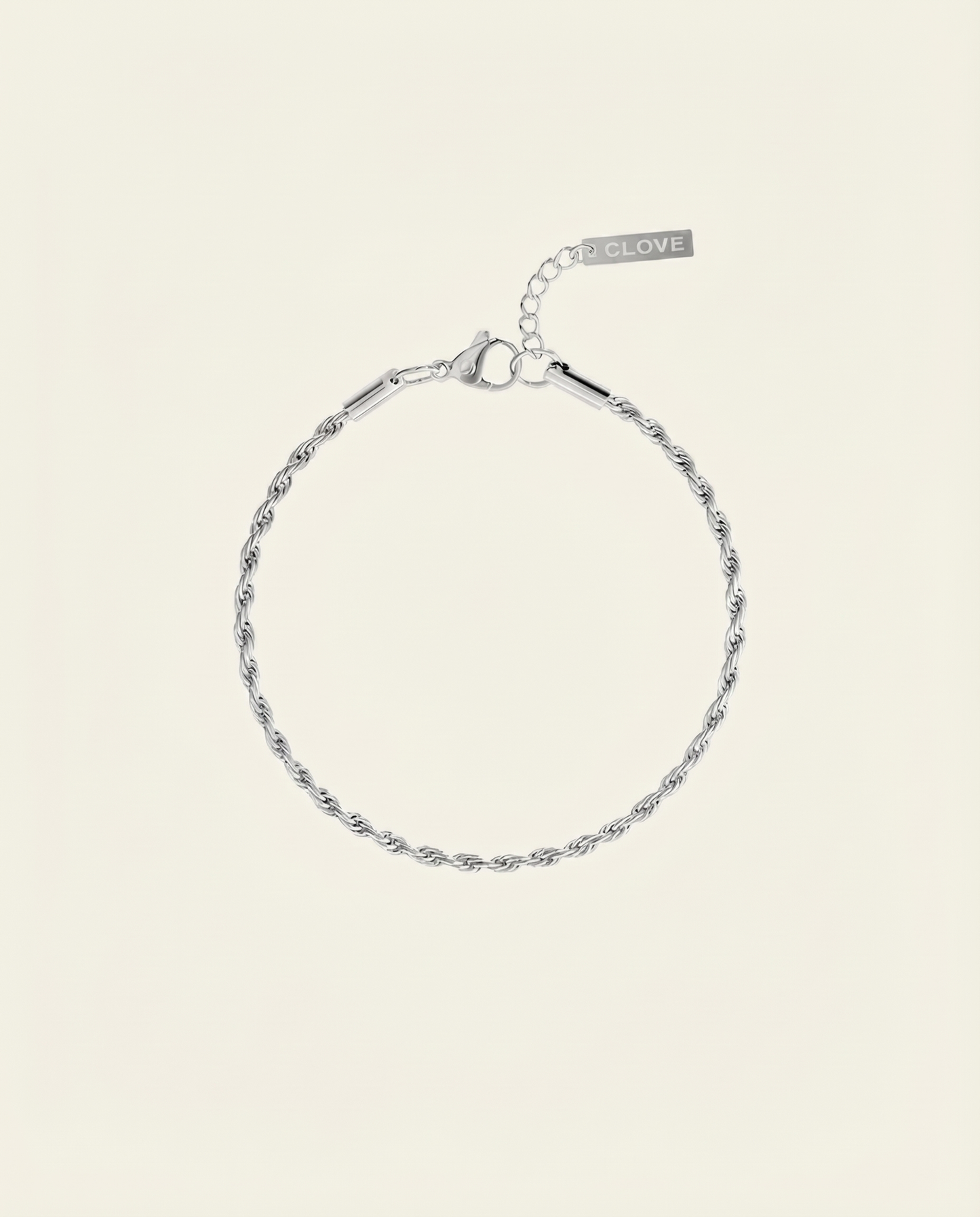 ROPE BRACELET 3MM | SILVER