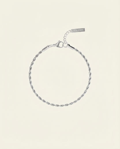 ROPE BRACELET 3MM | SILVER