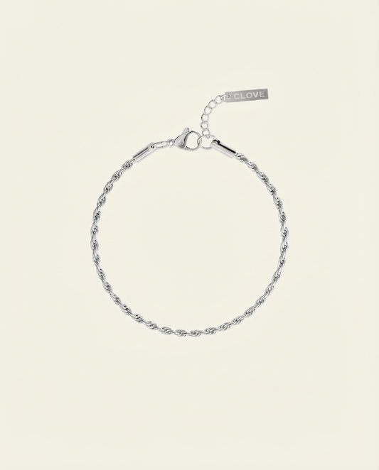 ROPE BRACELET 3MM | SILVER