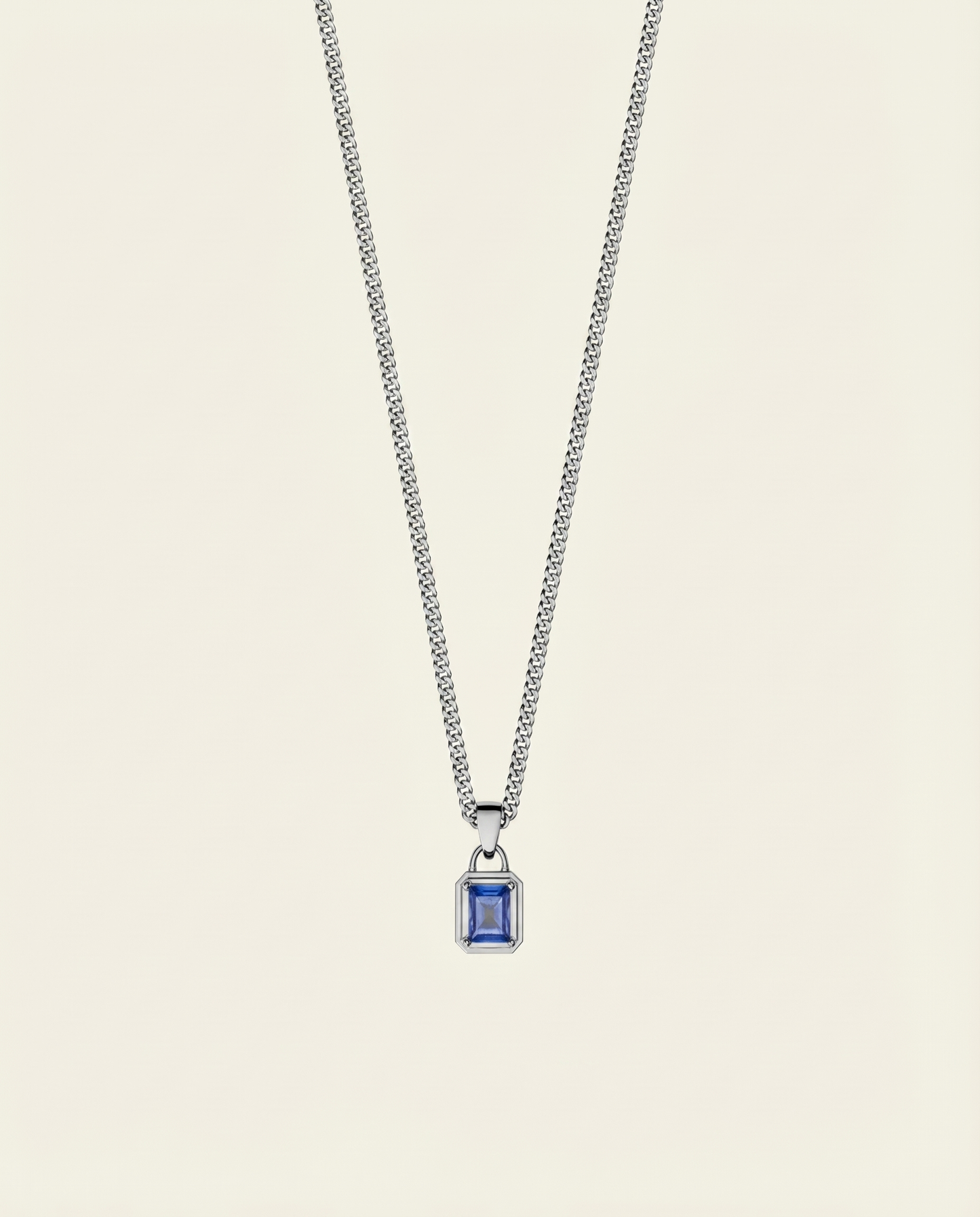 TIDE GEMSTONE CHAIN | SILVER