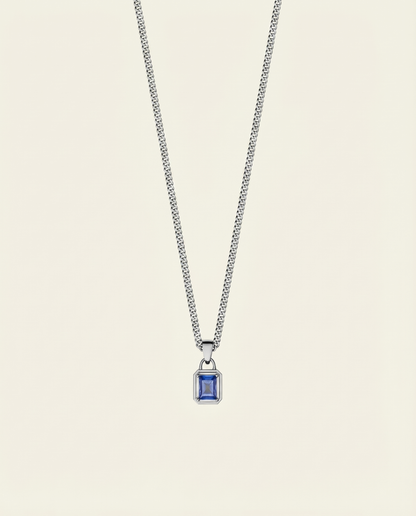 TIDE GEMSTONE CHAIN | SILVER