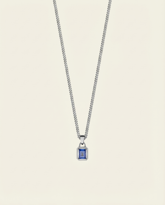 TIDE GEMSTONE CHAIN | SILVER