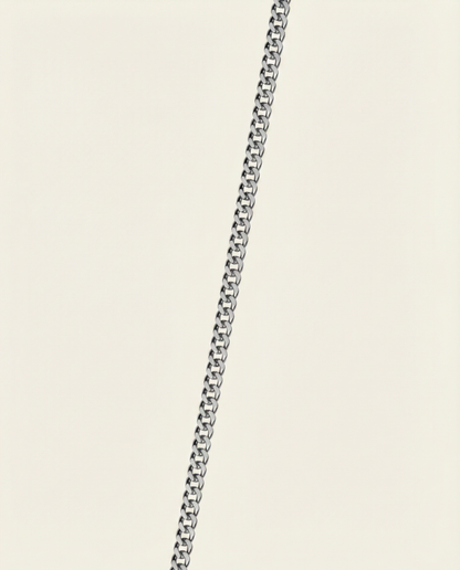 TIDE GEMSTONE CHAIN | SILVER