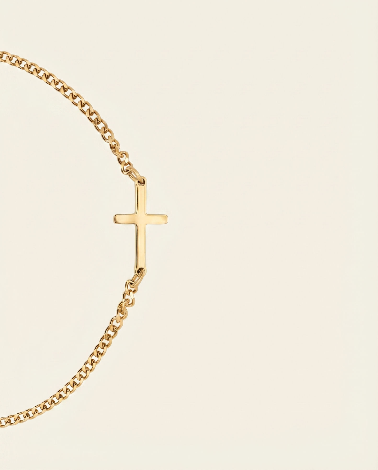 CROSS BRACELET | 18K GOLD