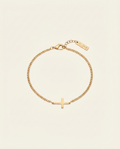CROSS BRACELET | 18K GOLD
