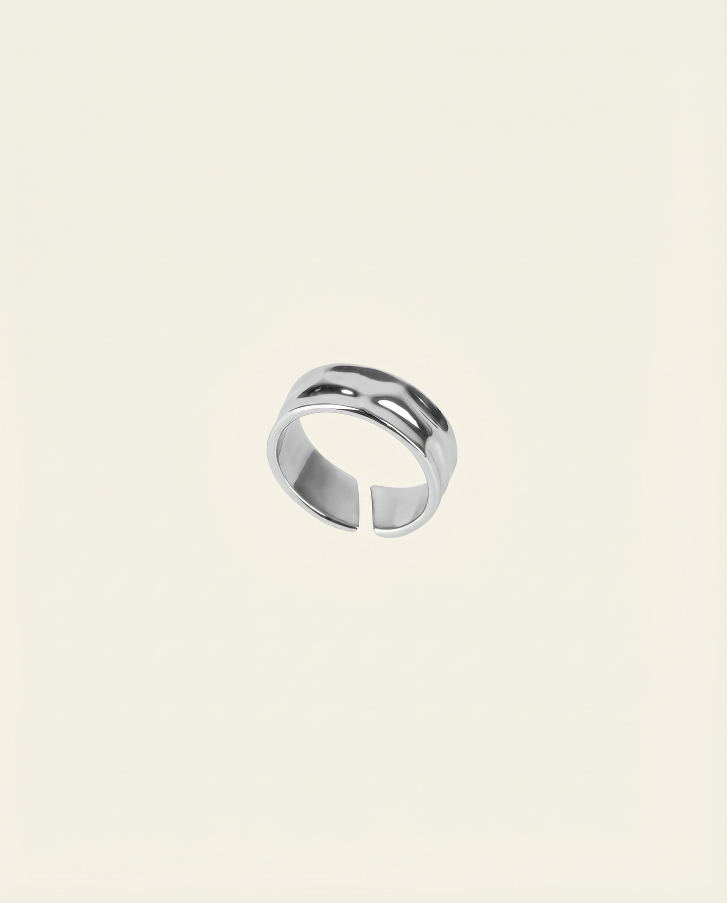 UNISIZE LIQUID RING | SILVER