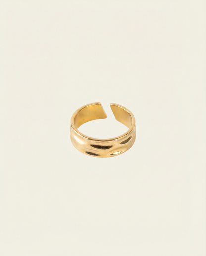 UNISIZE LIQUID RING | 18K GOLD
