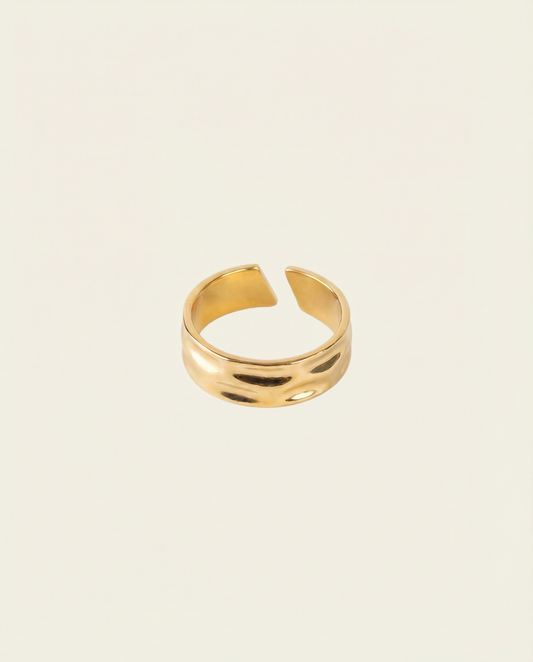 UNISIZE LIQUID RING | 18K GOLD