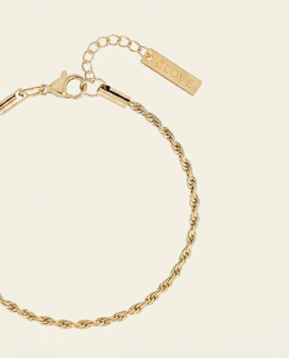 ROPE BRACELET 3MM | 18K GOLD