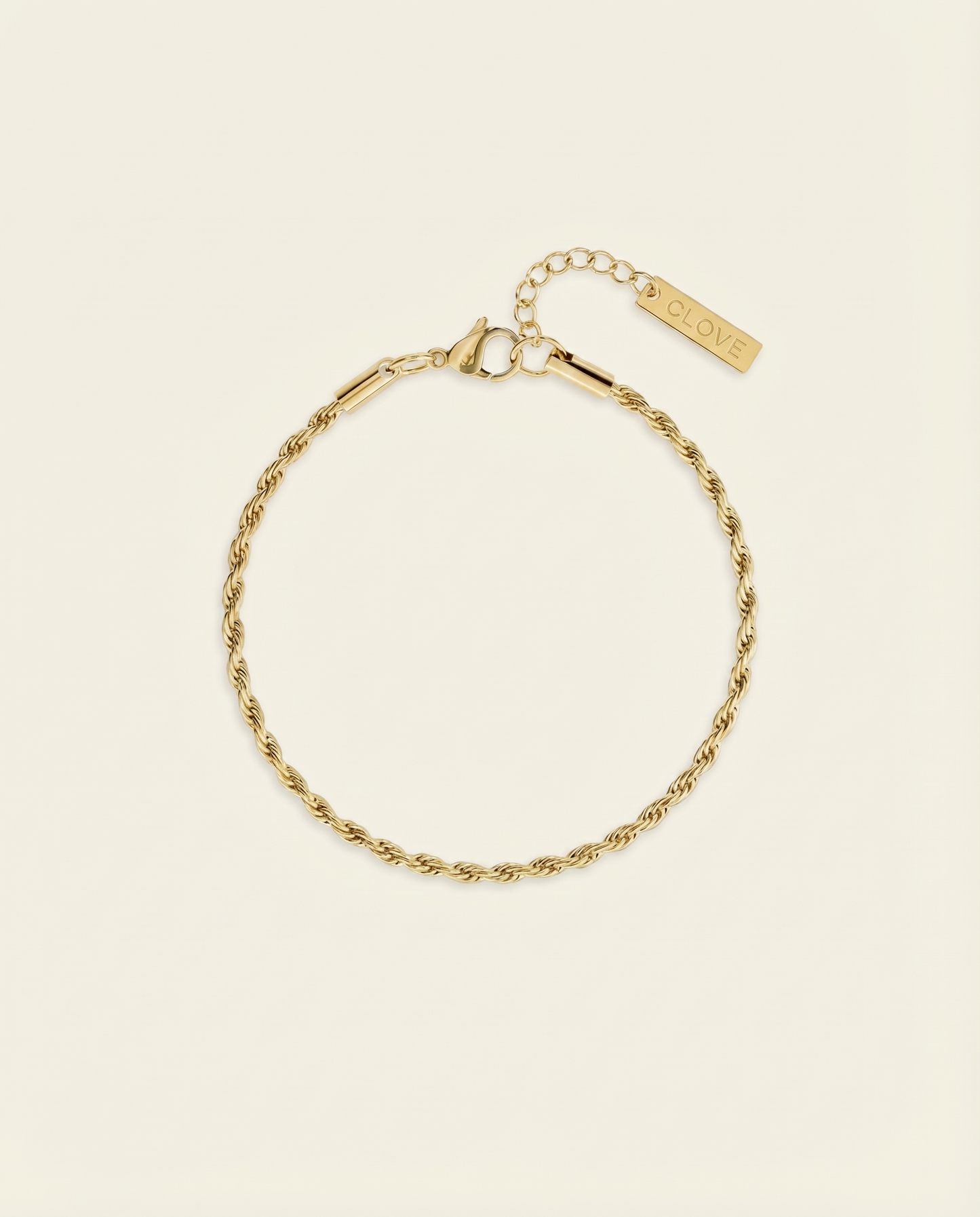 ROPE BRACELET 3MM | 18K GOLD