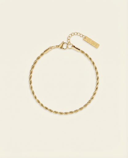 ROPE BRACELET 3MM | 18K GOLD