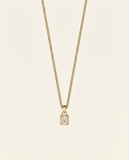 SNOW GEMSTONE CHAIN | 18K GOLD