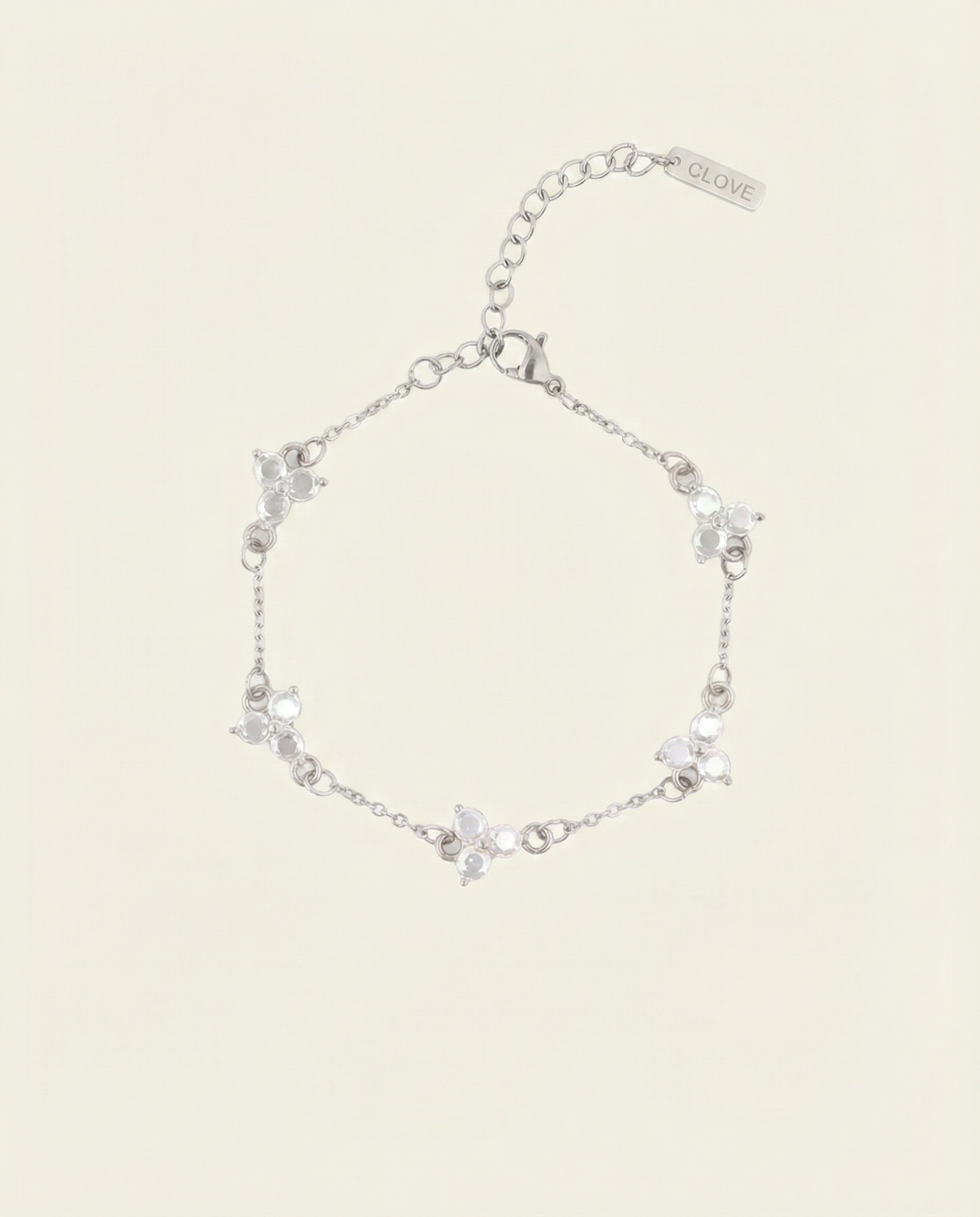 SNOW CLOVER BRACELET | SILVER