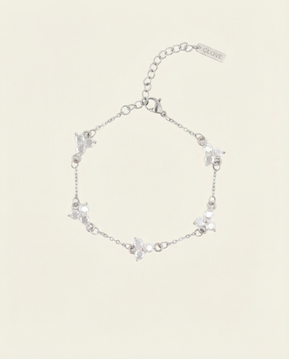 SNOW CLOVER BRACELET | SILVER