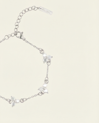SNOW CLOVER BRACELET | SILVER